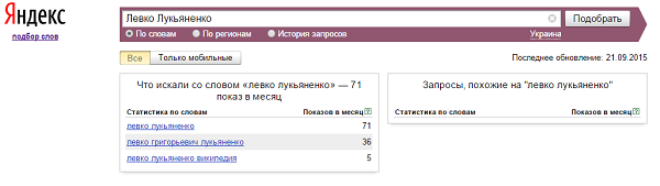Левко Лукьяненко в Яндекс