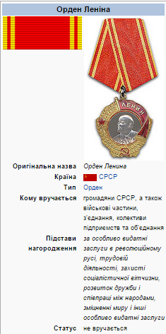 Награда Людмилы Павличенко