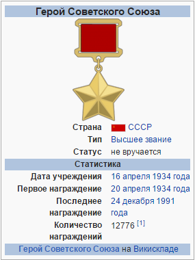 Награда Василия Петрова