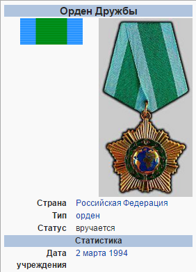 Награда Василия Петрова