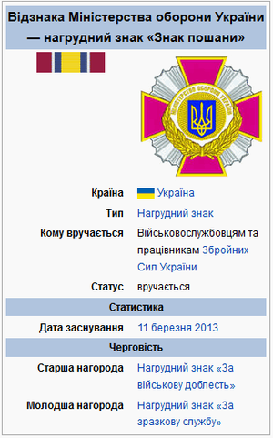 Награда Эдуарда Шевченко